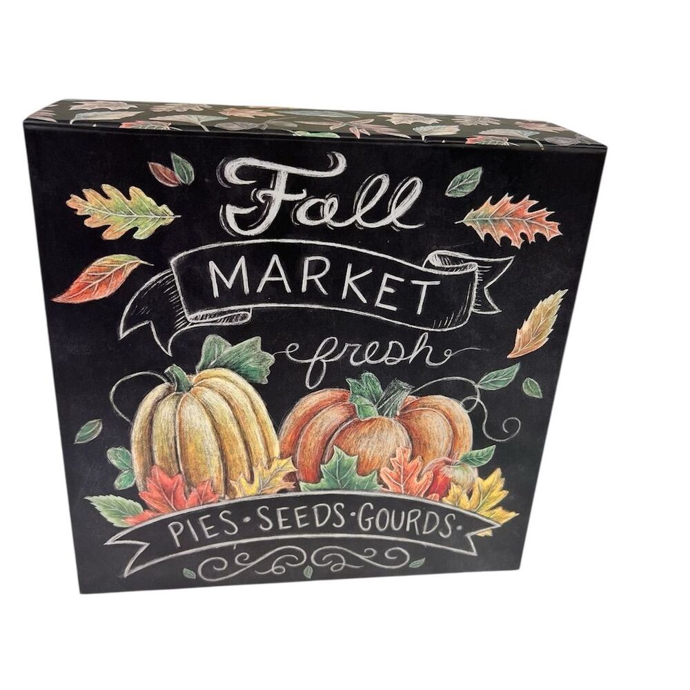 Mary Urban Fall Market Picture/Keepsake Box Multicolor Medium Square